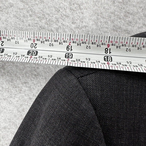 Baroni Sport Coat Mens 44 SHORT Super 150 Wool Blazer Jacket Gray - Picture 11 of 14